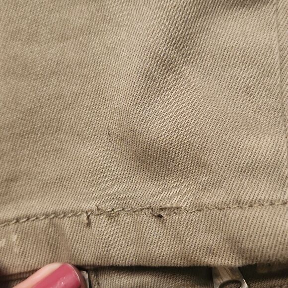 Blank NYC The Reade Crop Olive Green Crop Skinny Jeans Cargo Pockets Size 29/8 - Picture 11 of 11